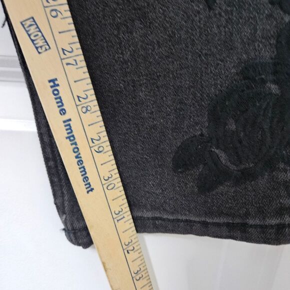 NWT Guess Jeans Women's 32 (33x32) Black Slim Tapered Mid-Rise Embroidered - Picture 9 of 13